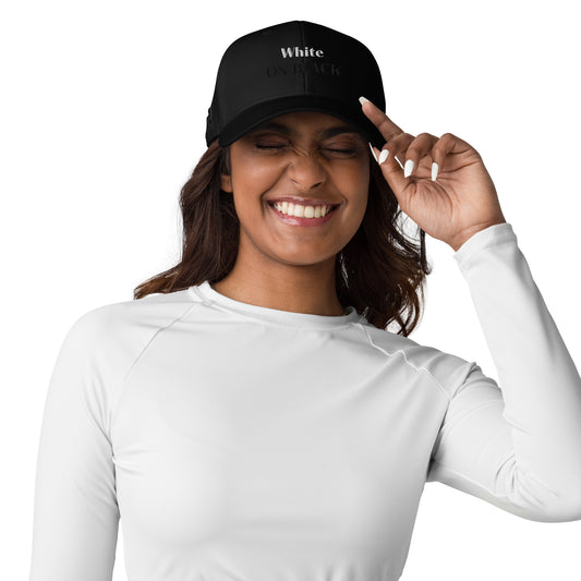 The White On Black Adidas Hat