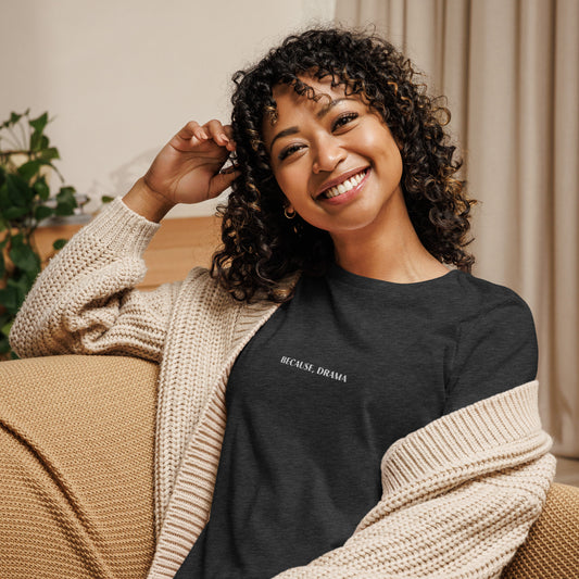 Because, Drama Embroidered Tee